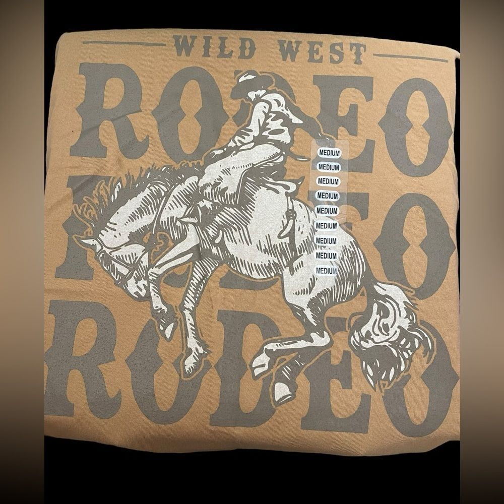 GRAPHIC‎ TEE SHIRT, WILD WEST RODEO, MED